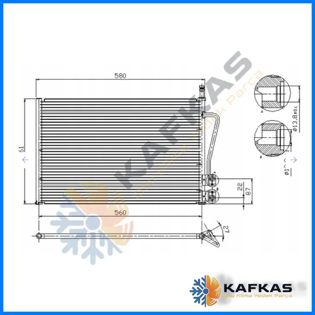 FORD FIESTA | FUSION KLİMA RADYATÖRÜ