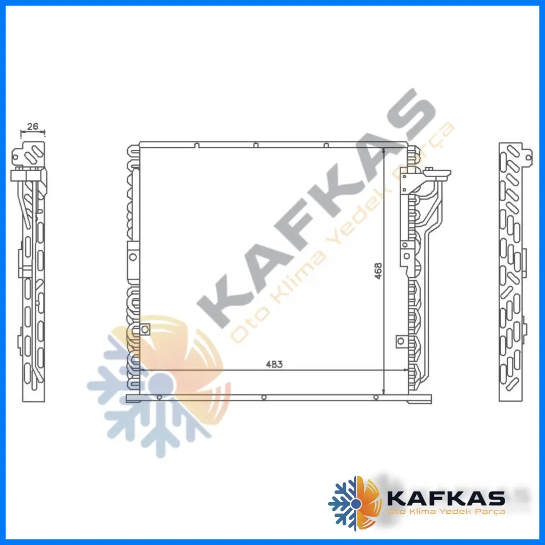 BMW E36 3.16i - 3.18i - 3.20i - 3.25i KLİMA RADYATÖRÜ