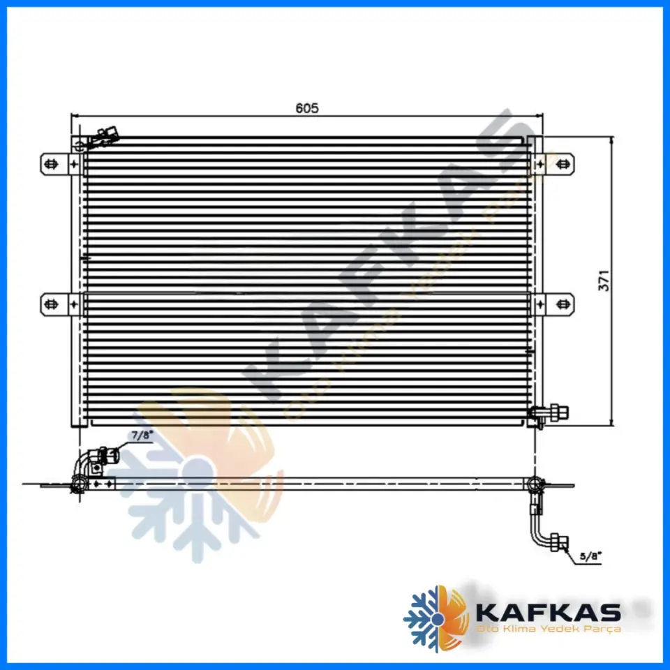 VOLKSWAGEN POLO CLASSIC - CADDY - CORDOBA | SEAT IBIZA INCA KLİMA RADYATÖRÜ