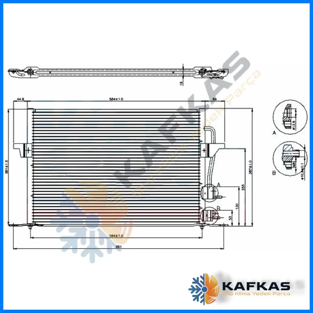 FORD MONDEO KLİMA RADYATÖRÜ