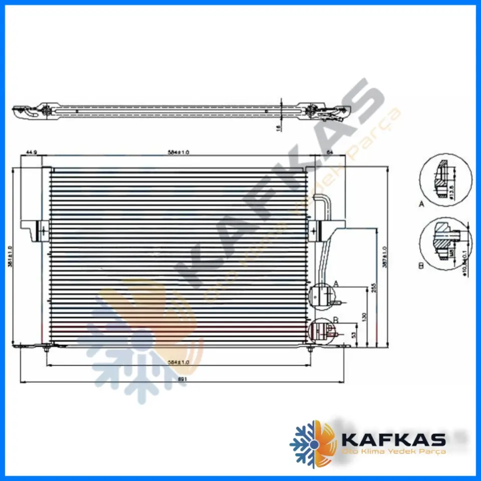 FORD MONDEO KLİMA RADYATÖRÜ
