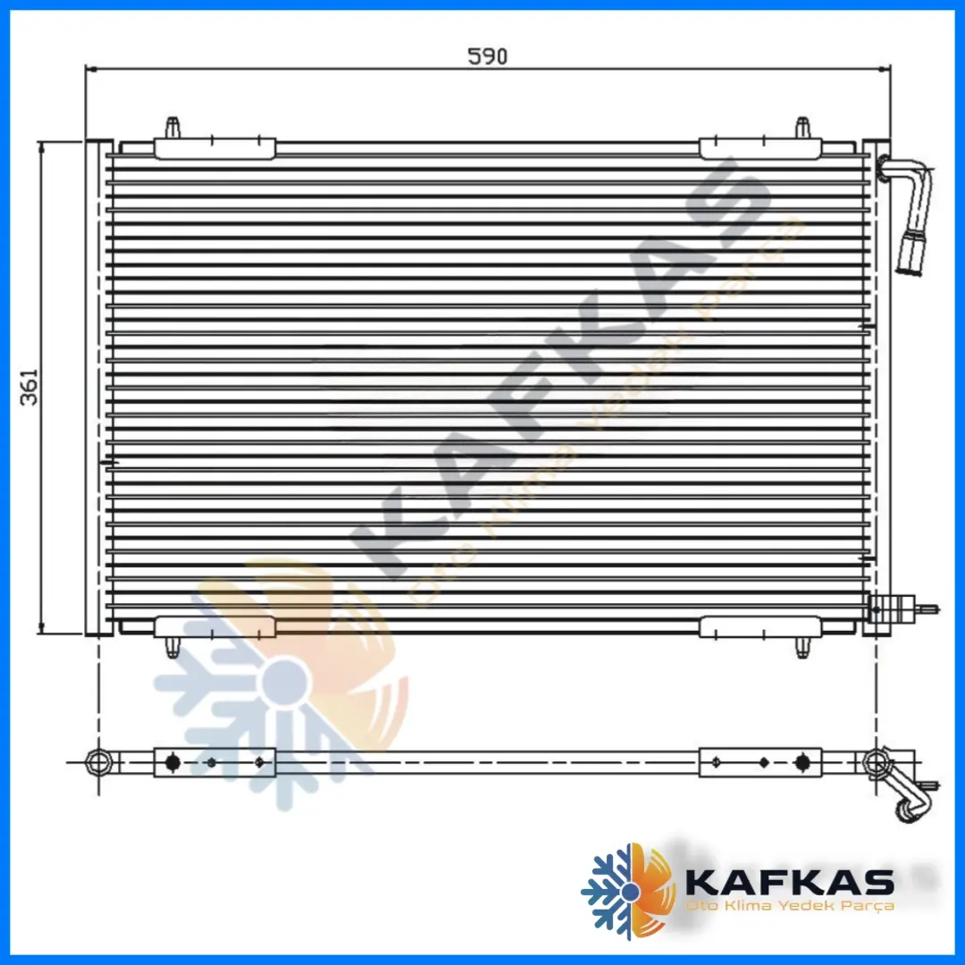 PEGEOUT 206 KLİMA RADYATÖRÜ