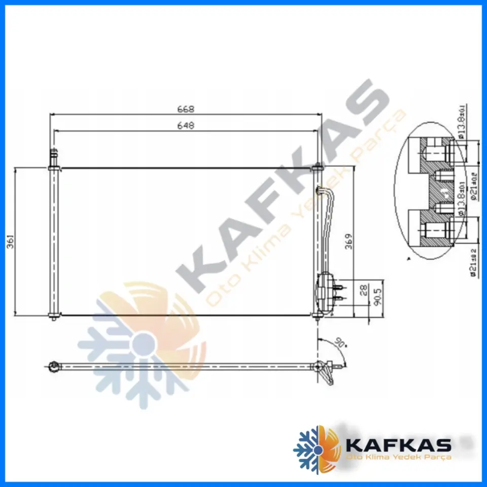 FORD FOCUS KLİMA RADYATÖRÜ