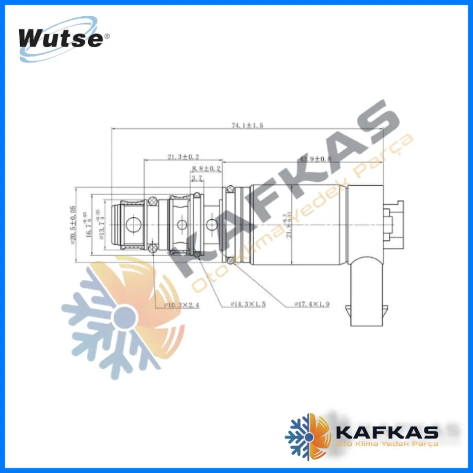 KONTROL VALFİ BMW / AUDI / OPEL ASTRA J 8CM