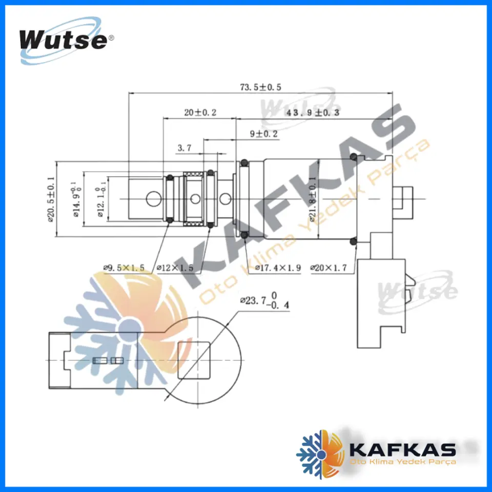 KONTROL VALFİ PEUGEOT 208 / CITROEN C3-C4-PICASSO 7,9CM