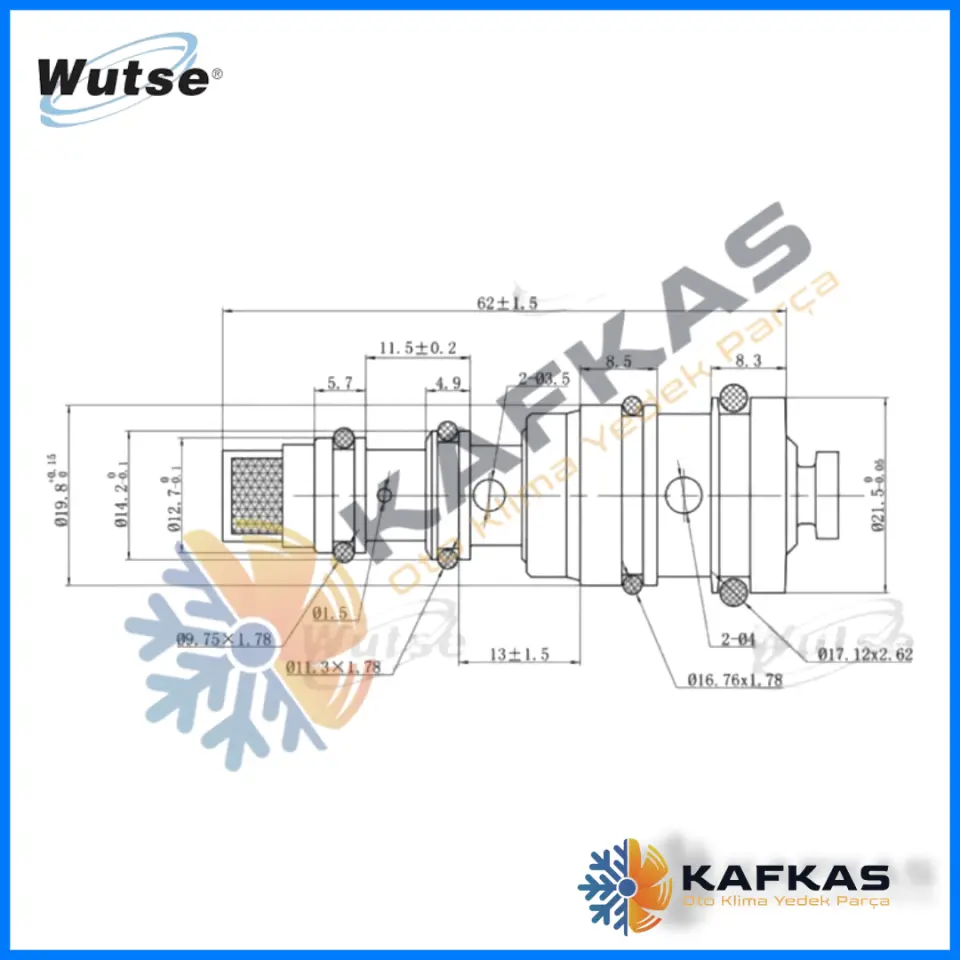 KONTROL VALFİ BUICK / VW JETTA / DAEWOO / OPEL / PEUGEOT FIAT 6,8CM