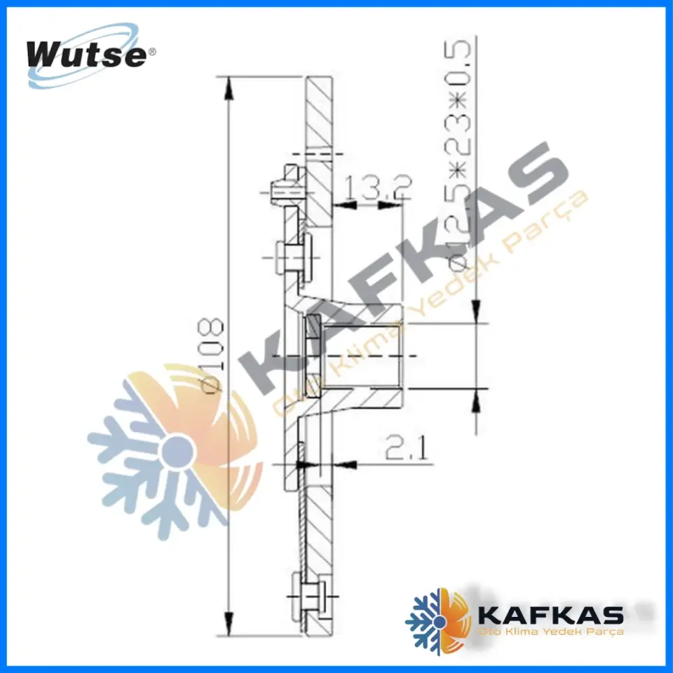 WUT.4206.0147 VALEO TİP ÇAP:108 PLATE (KLANÇ)